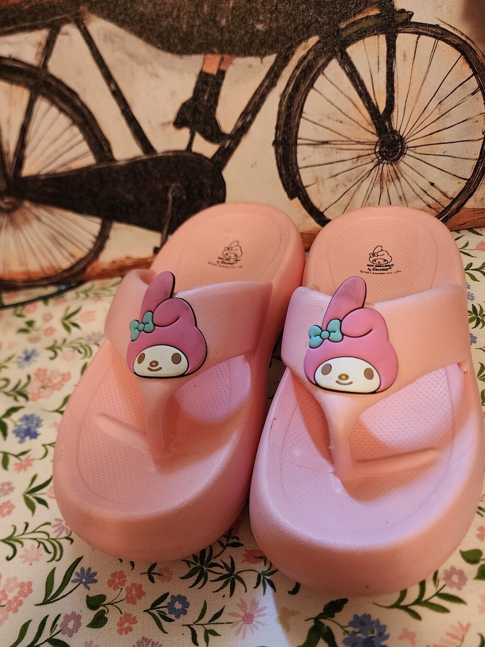 Hello Kitty My Melody Pink Platform Sandals